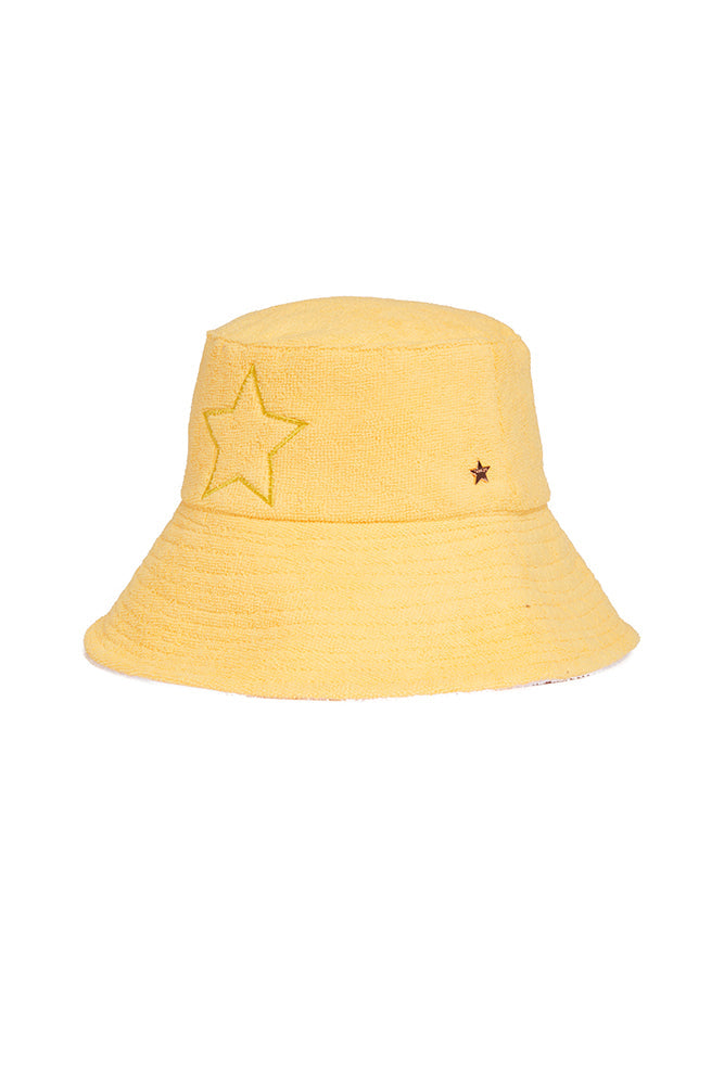 The Maui French Terry Reversible Hat with Star by Jocelyn