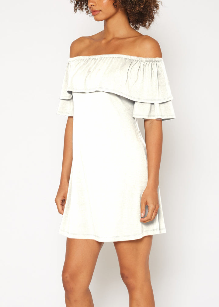 Women's Basic Off Shoulder Midi Dress