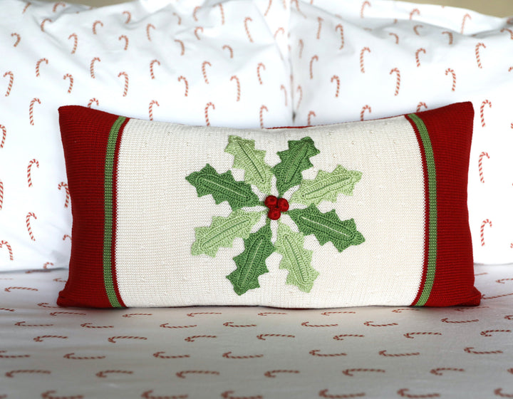 Holly Pinwheel Lumbar Pillow by Melange Collection