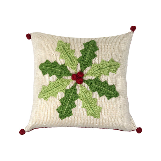 Holly Pinwheel 10" Pillow by Melange Collection