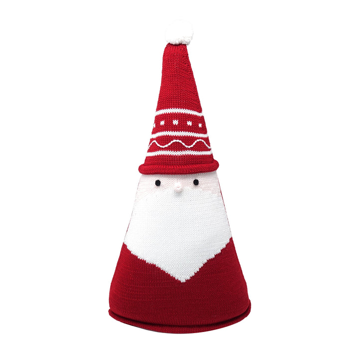 Santa Cone Pillow, 15", Red by Melange Collection