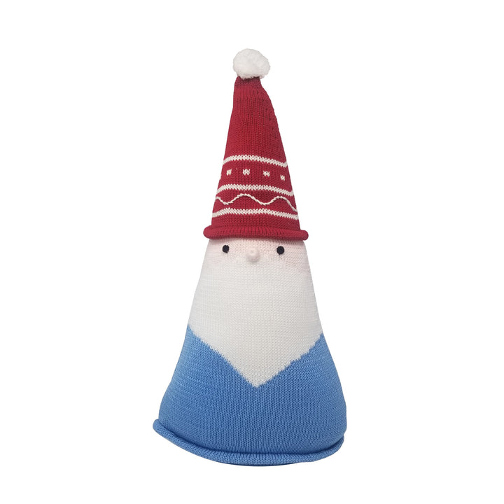 Santa Cone Pillow, 15", Blue by Melange Collection