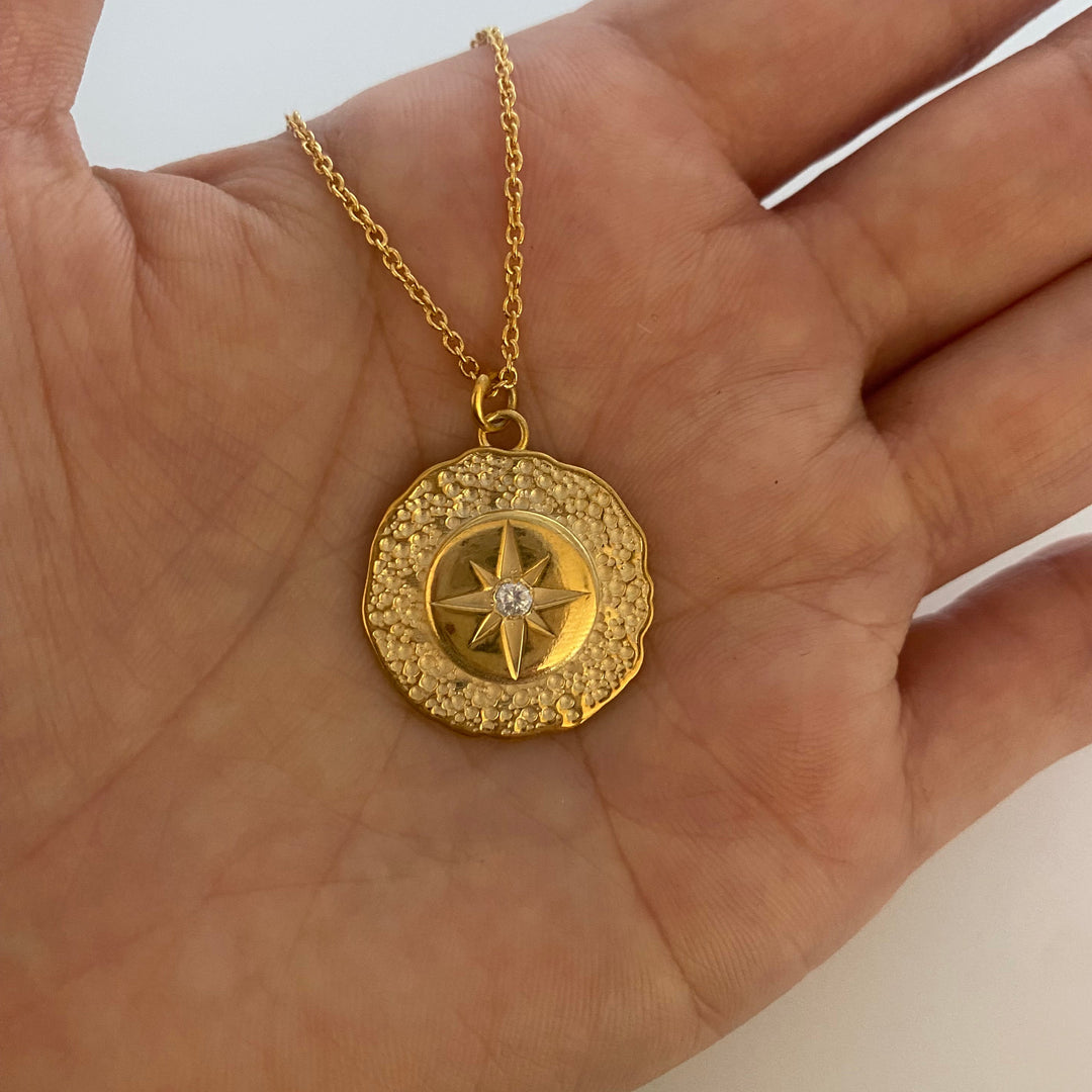 Diamond Northern Star Charms Gold Necklace by VicStonenNYC Fine Jewelry