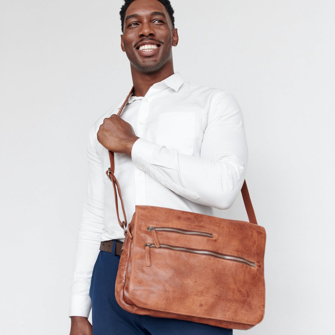 Spring St. Messenger by Latico Leathers