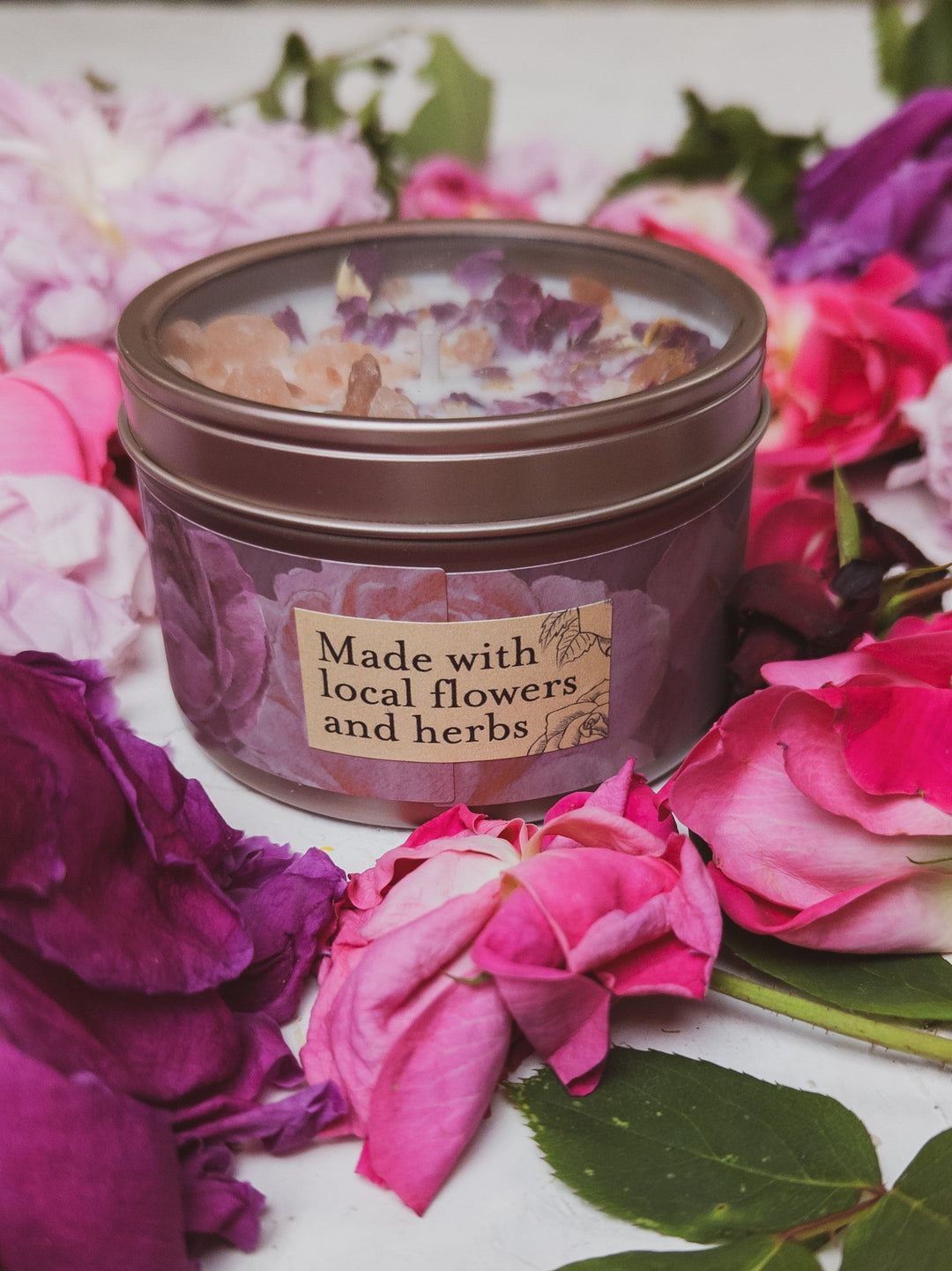 LOVE NOTES Rose + Pink Salt Candle by Ash & Rose