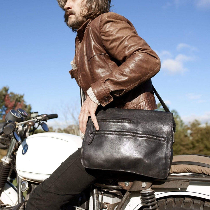 Spring St. Messenger by Latico Leathers