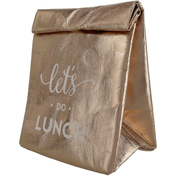 Let's Do Lunch Insulated Bag in Rose Gold by The Bullish Store