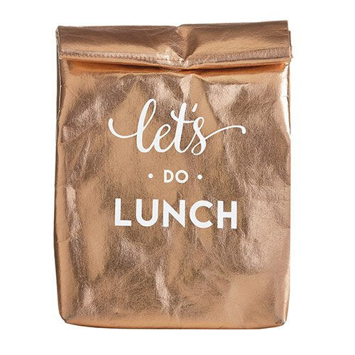 Let's Do Lunch Insulated Bag in Rose Gold by The Bullish Store