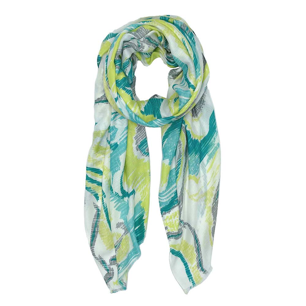 Abstract Printed Oblong Scarf