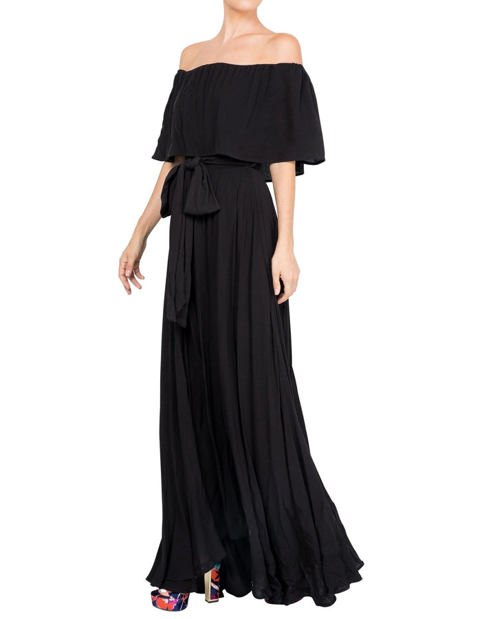 Morning Glory Maxi Dress - Black by Meghan Fabulous