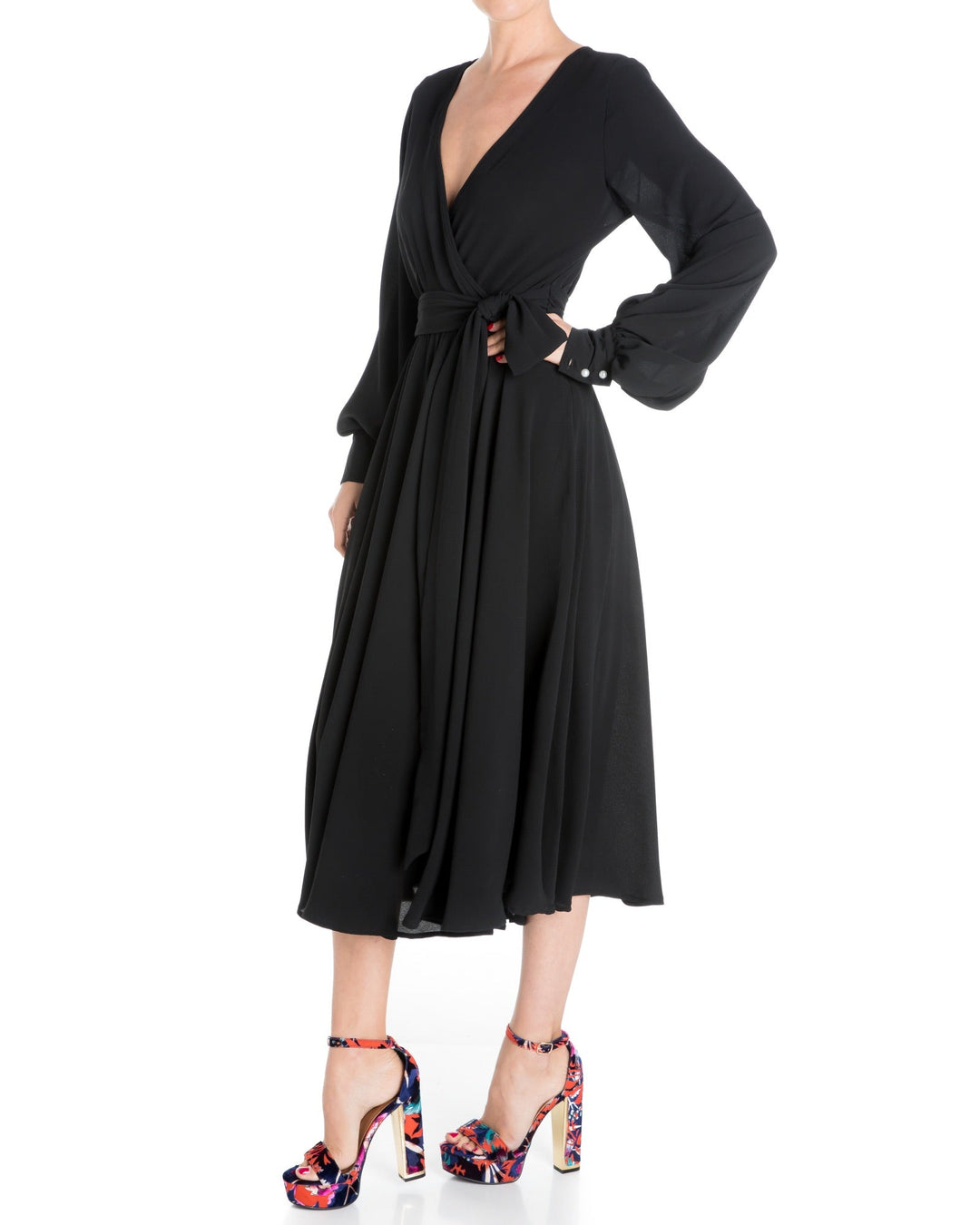 Venus Midi Dress - Black by Meghan Fabulous