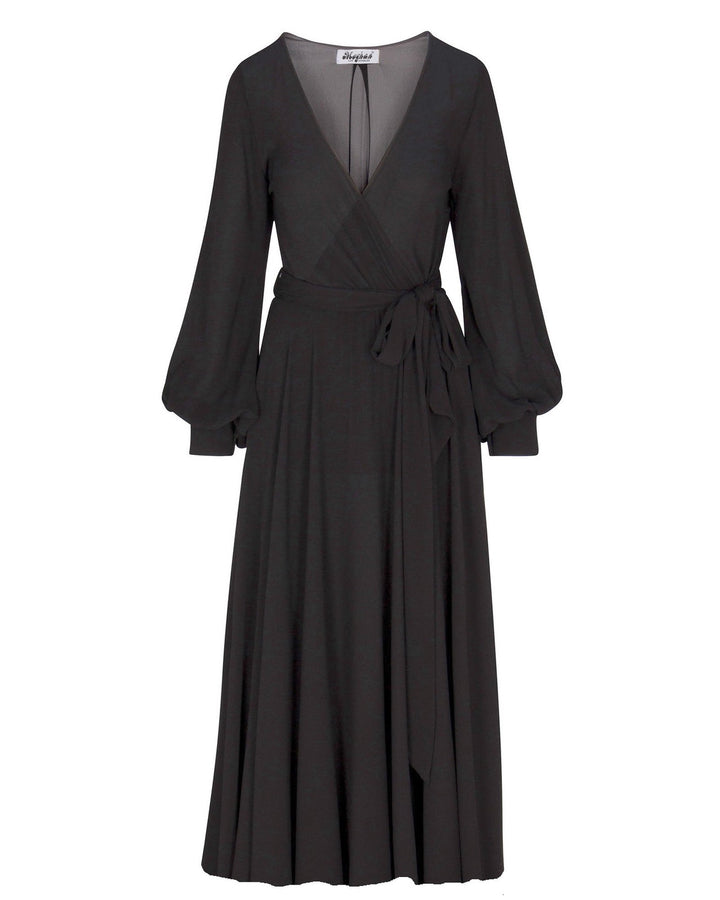 Venus Midi Dress - Black by Meghan Fabulous