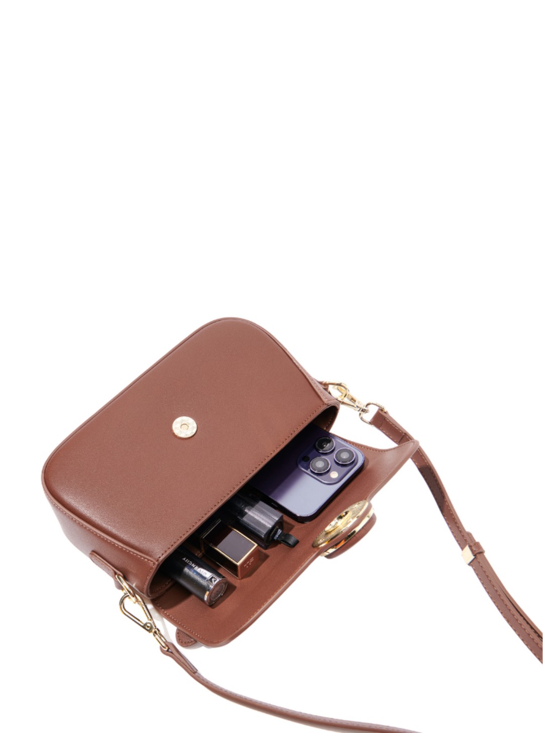 Makoto Leather Bag, Brown by Bob Oré