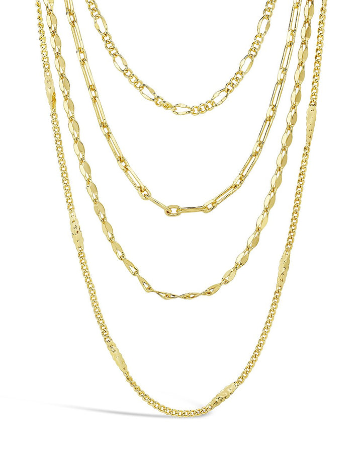 Four Layer Chain Necklace by Sterling Forever