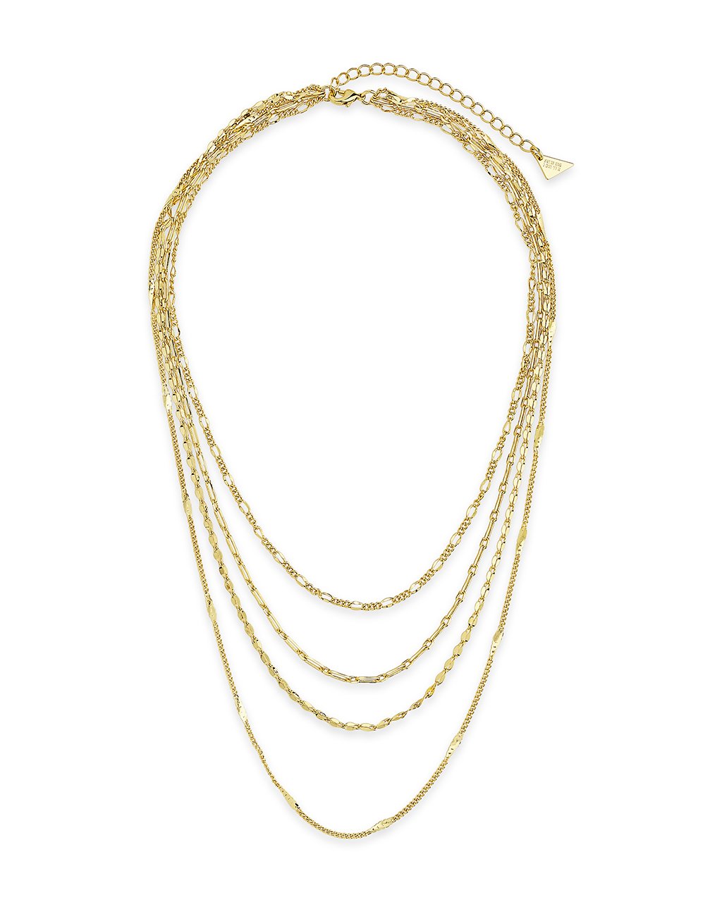 Four Layer Chain Necklace by Sterling Forever