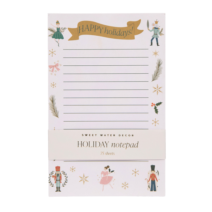 Nutcracker Notepad by Sweet Water Decor