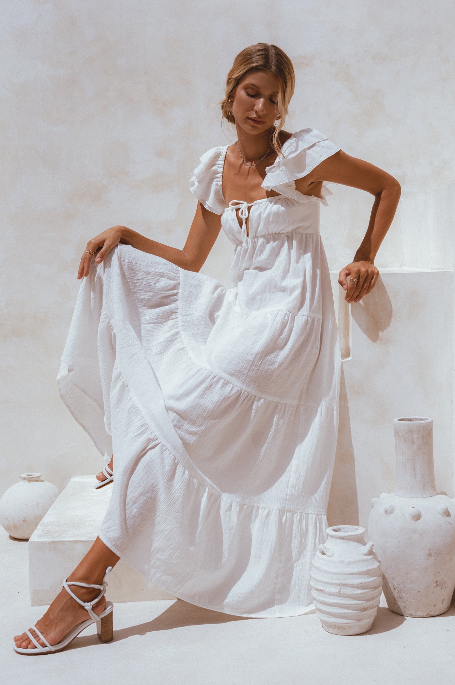 Fashion bohemian linen dress