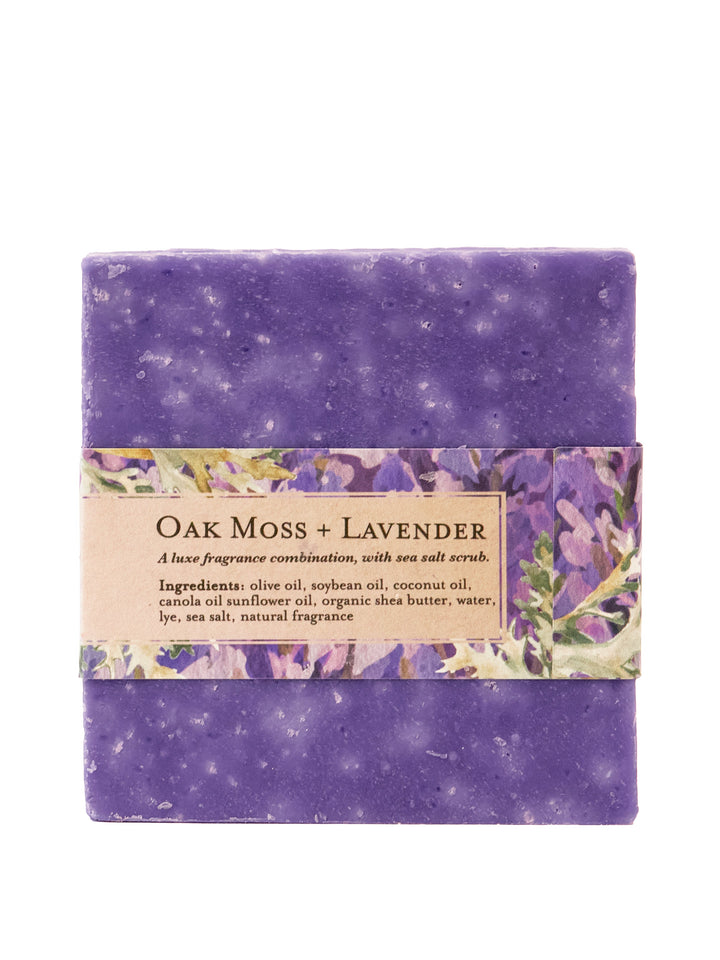 Lavender Oak Moss Soap Scrub Bar by Ash & Rose