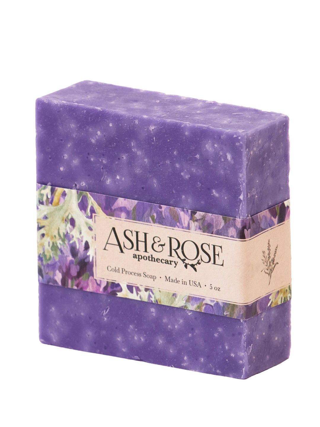 Lavender Oak Moss Soap Scrub Bar by Ash & Rose