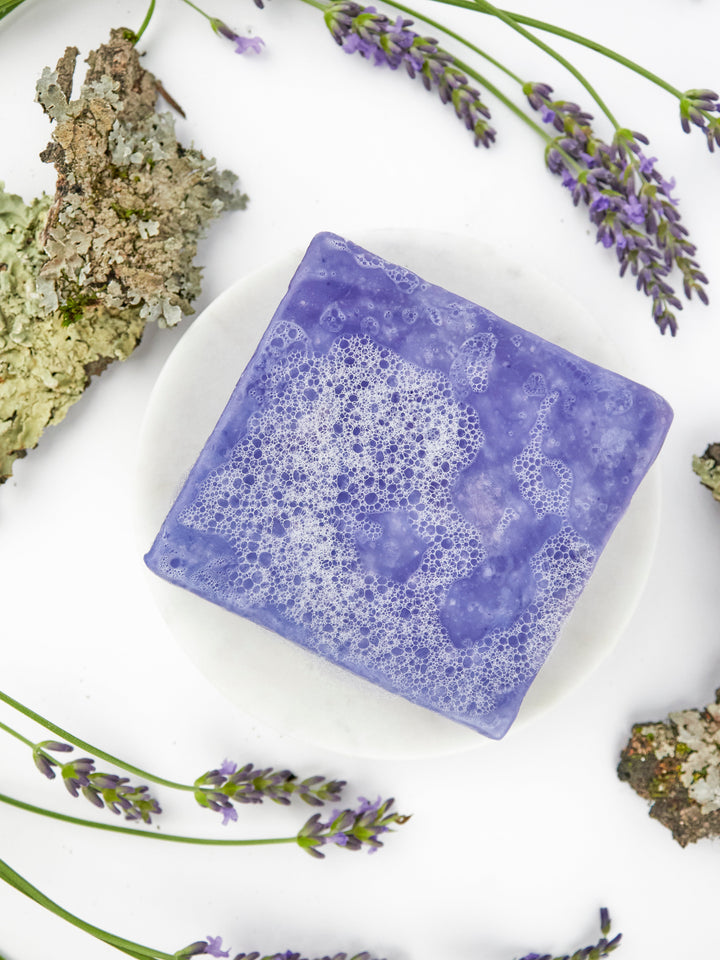 Lavender Oak Moss Soap Scrub Bar by Ash & Rose