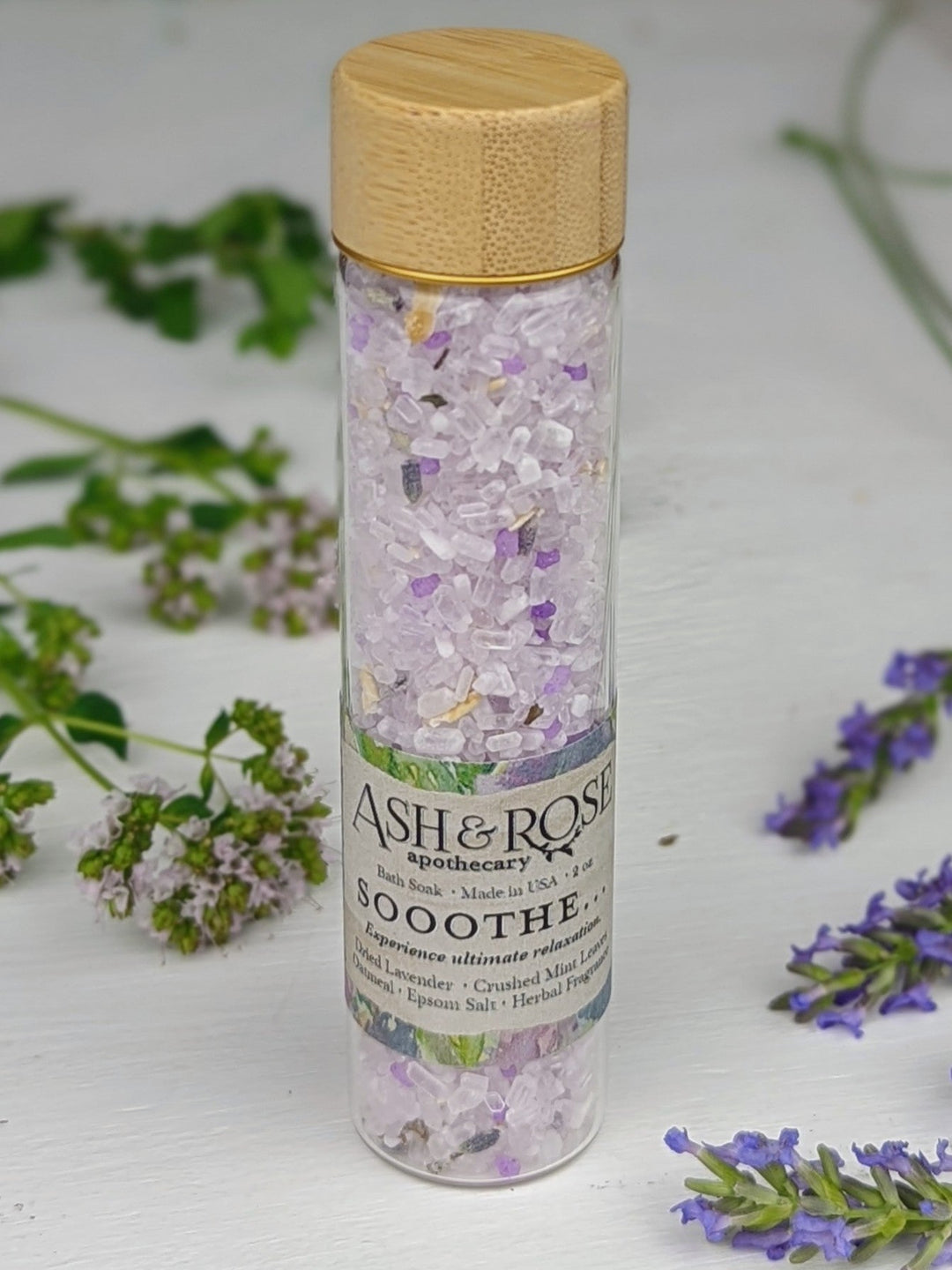 SOOOTHE... Lavender Oatmeal Bath Soak Vial by Ash & Rose