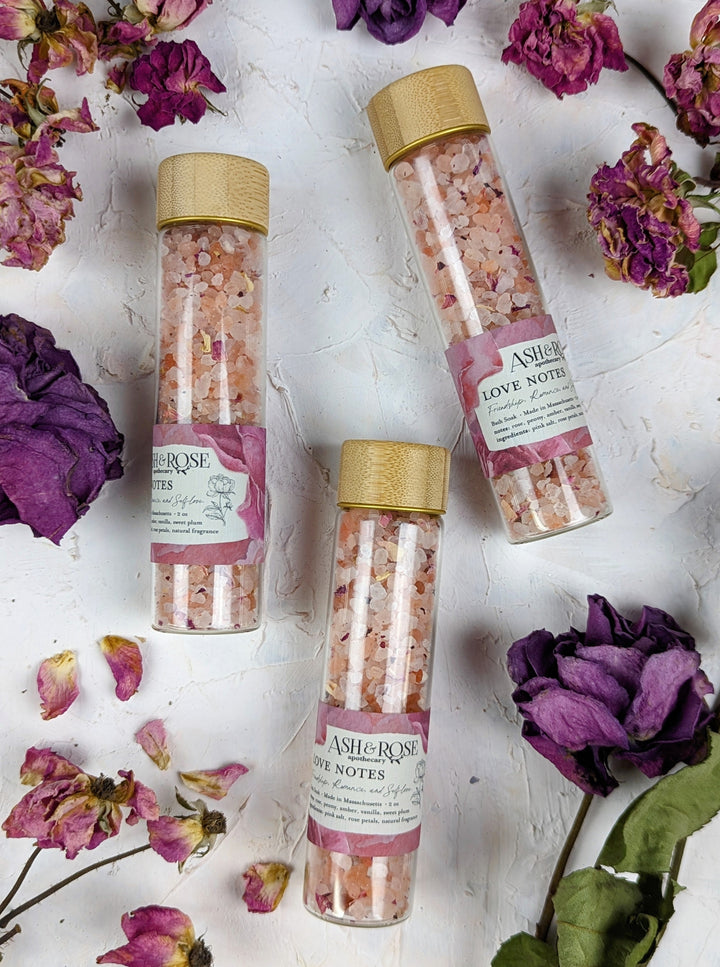 LOVE NOTES Bath Soak Vial by Ash & Rose