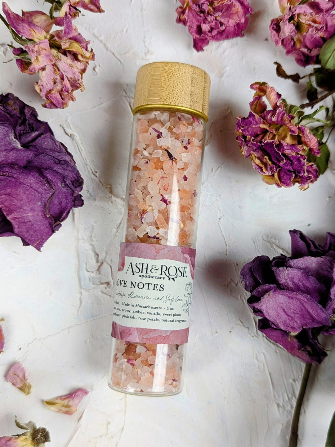 LOVE NOTES Bath Soak Vial by Ash & Rose