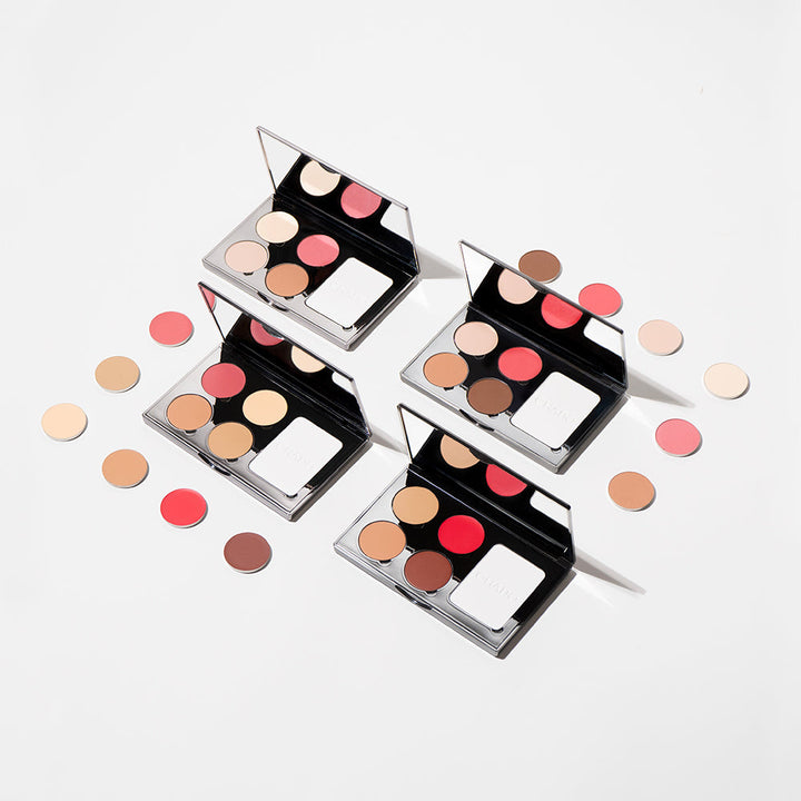 Monts & Merveilles Face Palette - Cream Cream, Bronzer, Concealer, Contour, Blush, Setting Powder by CHADO Cosmetics