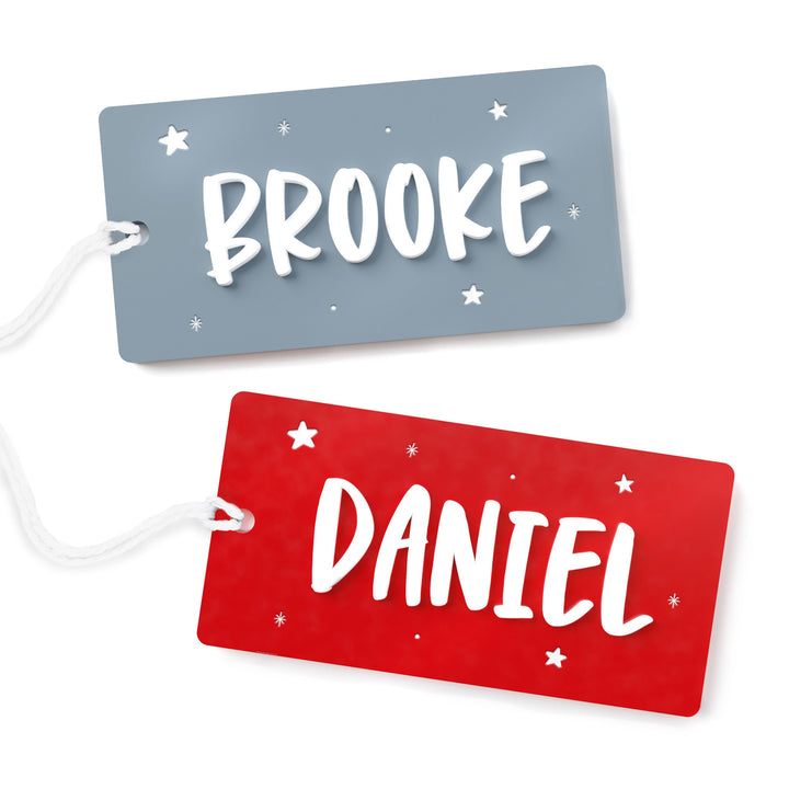 Personalized Name July 4th Gift Tag by The Cotton & Canvas Co.