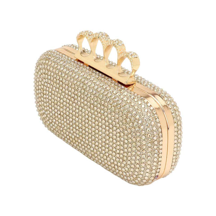 Bling Rectangle Evening Clutch Crossbody Bag by Madeline Love