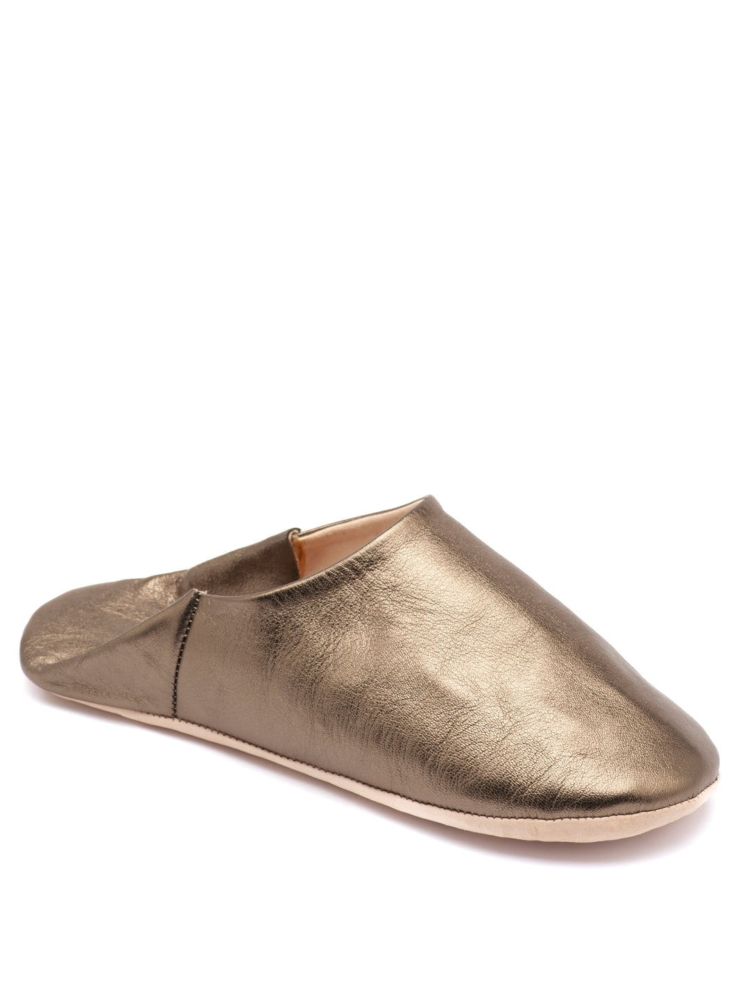 Platinum Moonlit - Leather Slippers by Faz