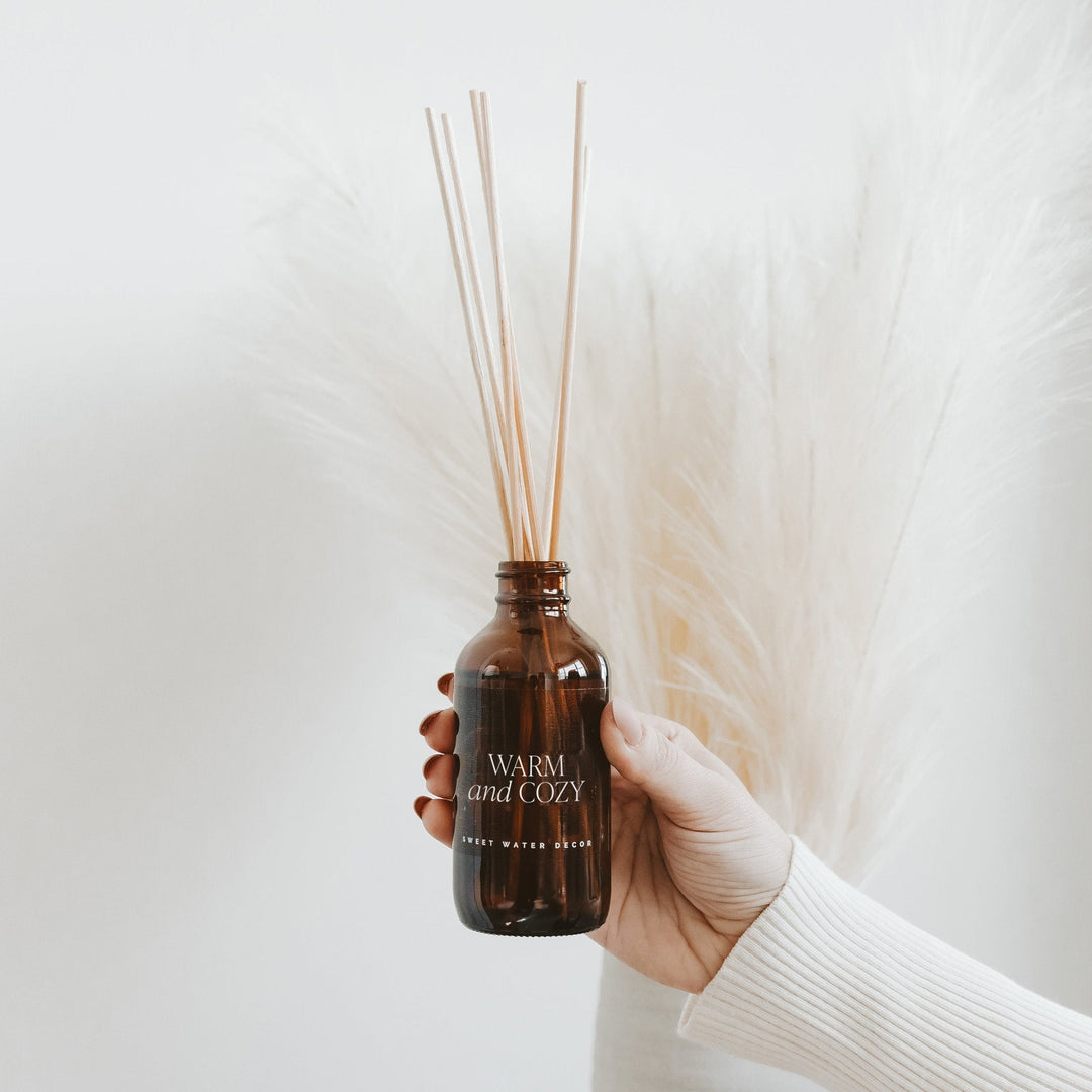 Warm and Cozy Amber Reed Diffuser by Sweet Water Decor