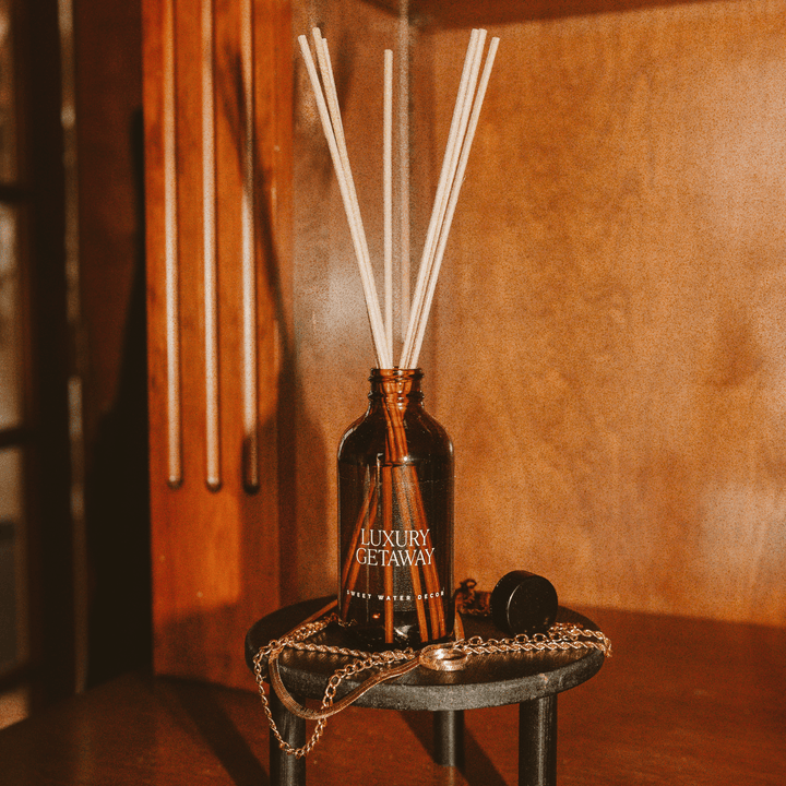 Luxury Getaway Amber Reed Diffuser by Sweet Water Decor