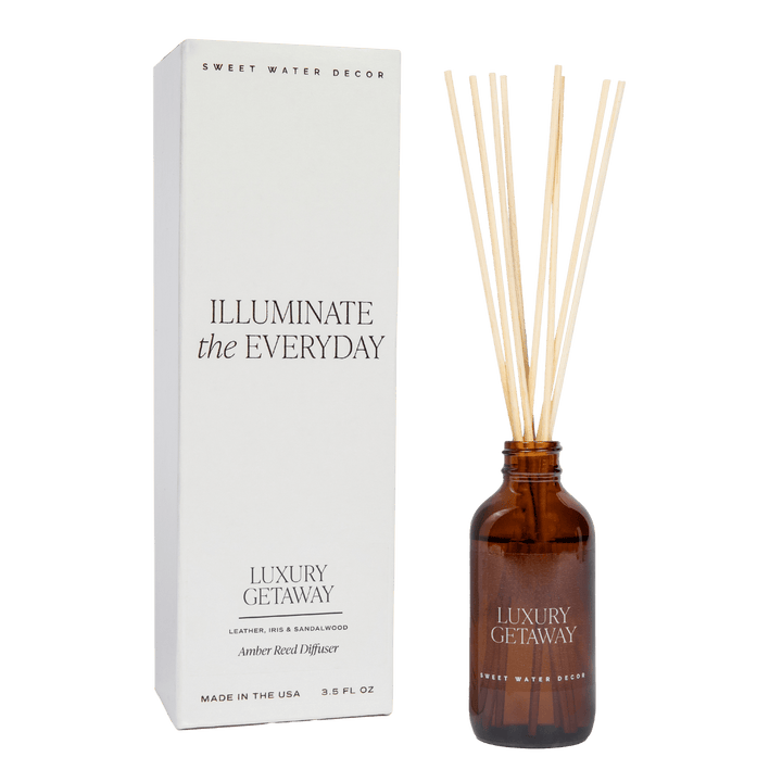 Luxury Getaway Amber Reed Diffuser by Sweet Water Decor