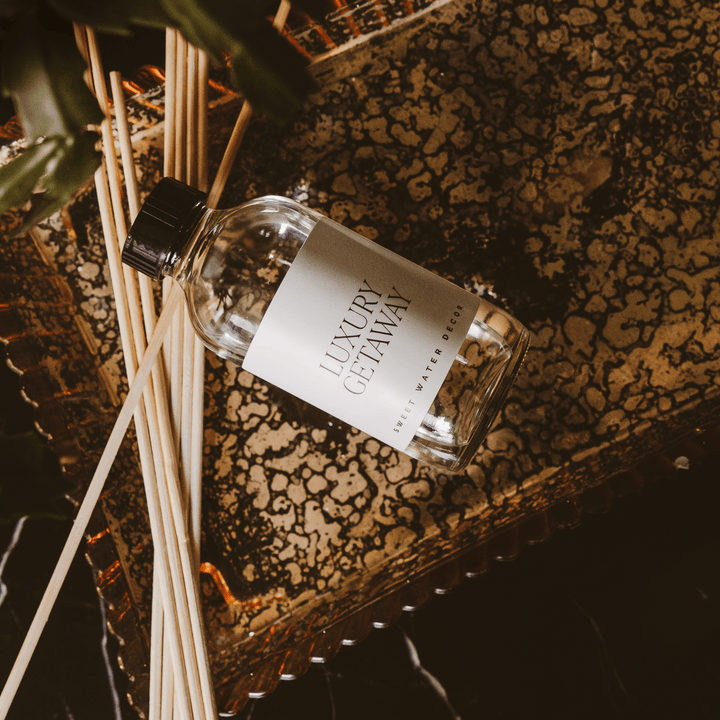 Luxury Getaway Clear Reed Diffuser by Sweet Water Decor