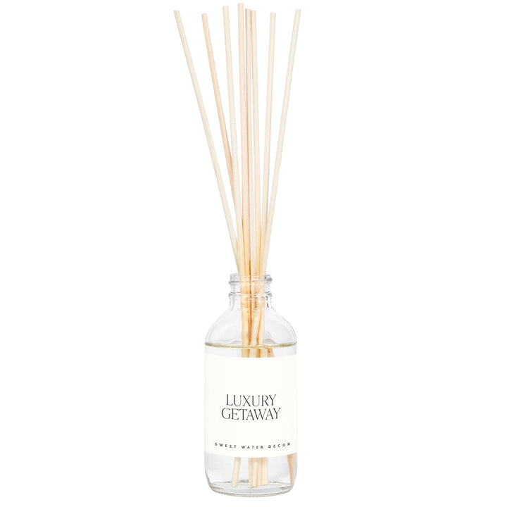 Luxury Getaway Clear Reed Diffuser by Sweet Water Decor