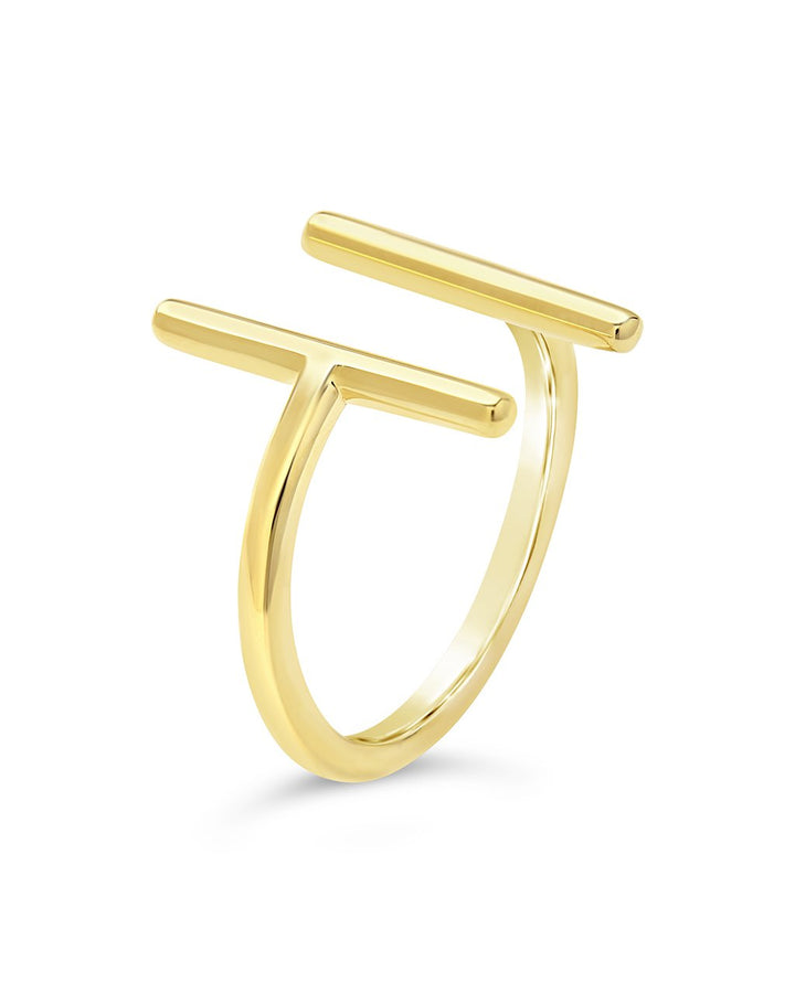 Sterling Silver Parallel Bar Ring by Sterling Forever