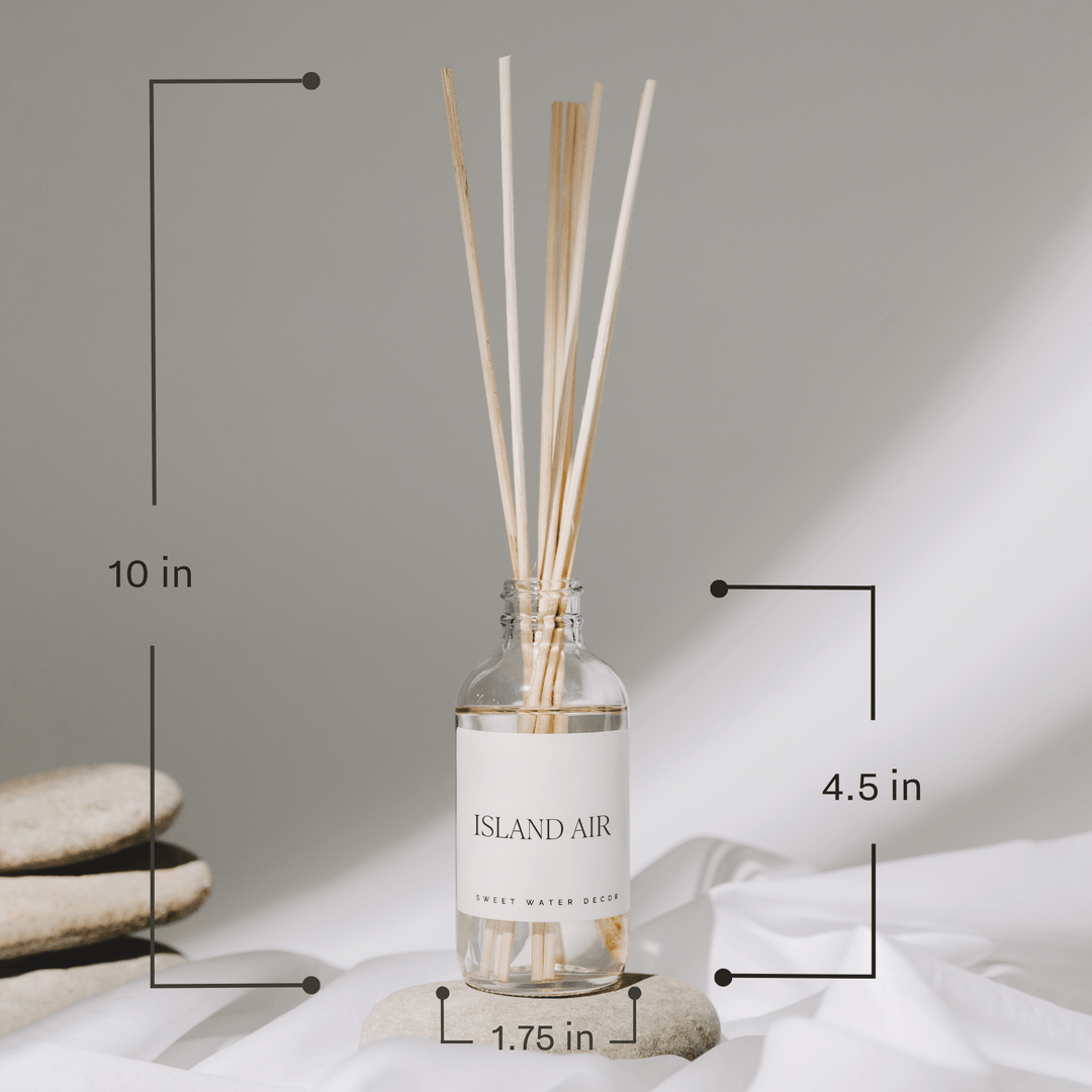 Luxury Getaway Clear Reed Diffuser by Sweet Water Decor