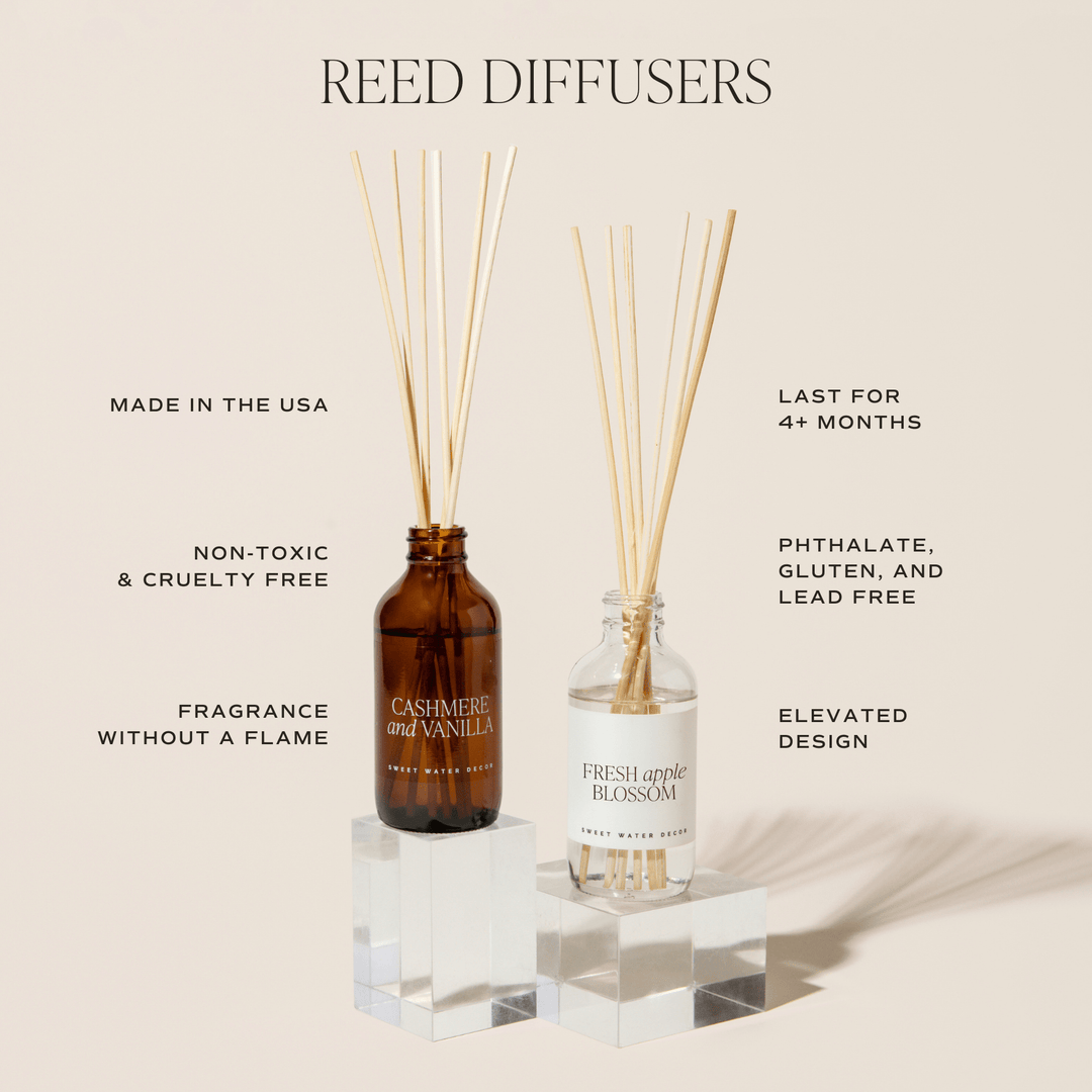 Luxury Getaway Clear Reed Diffuser by Sweet Water Decor