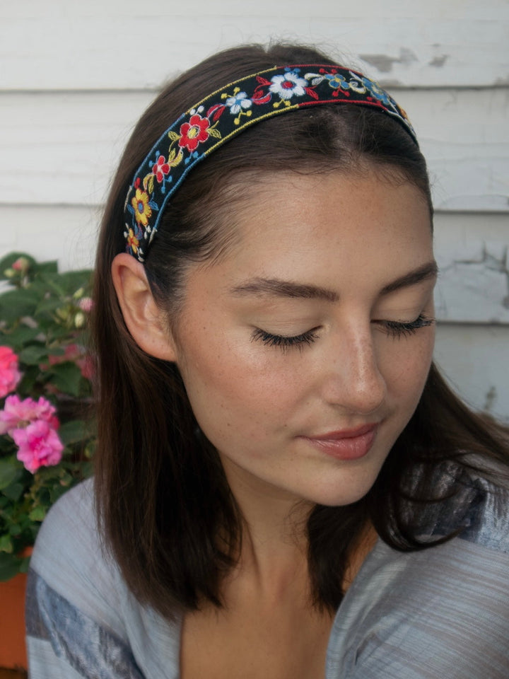 Rebecca Embroidered Headband by Ash & Rose