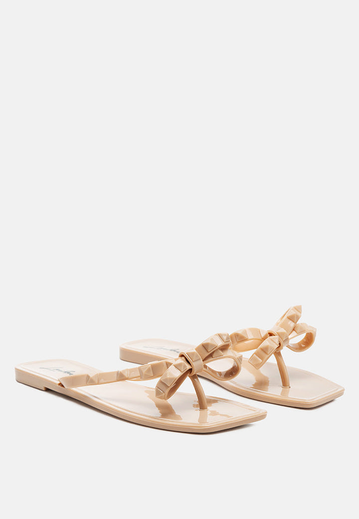 retta bow thong flats by London Rag