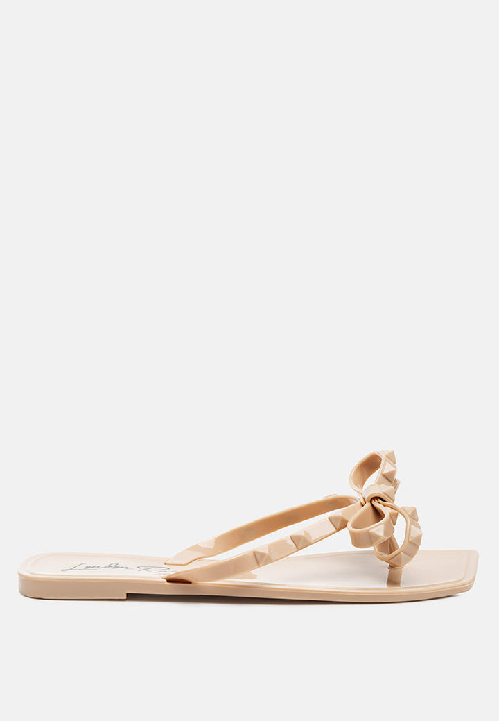 retta bow thong flats by London Rag