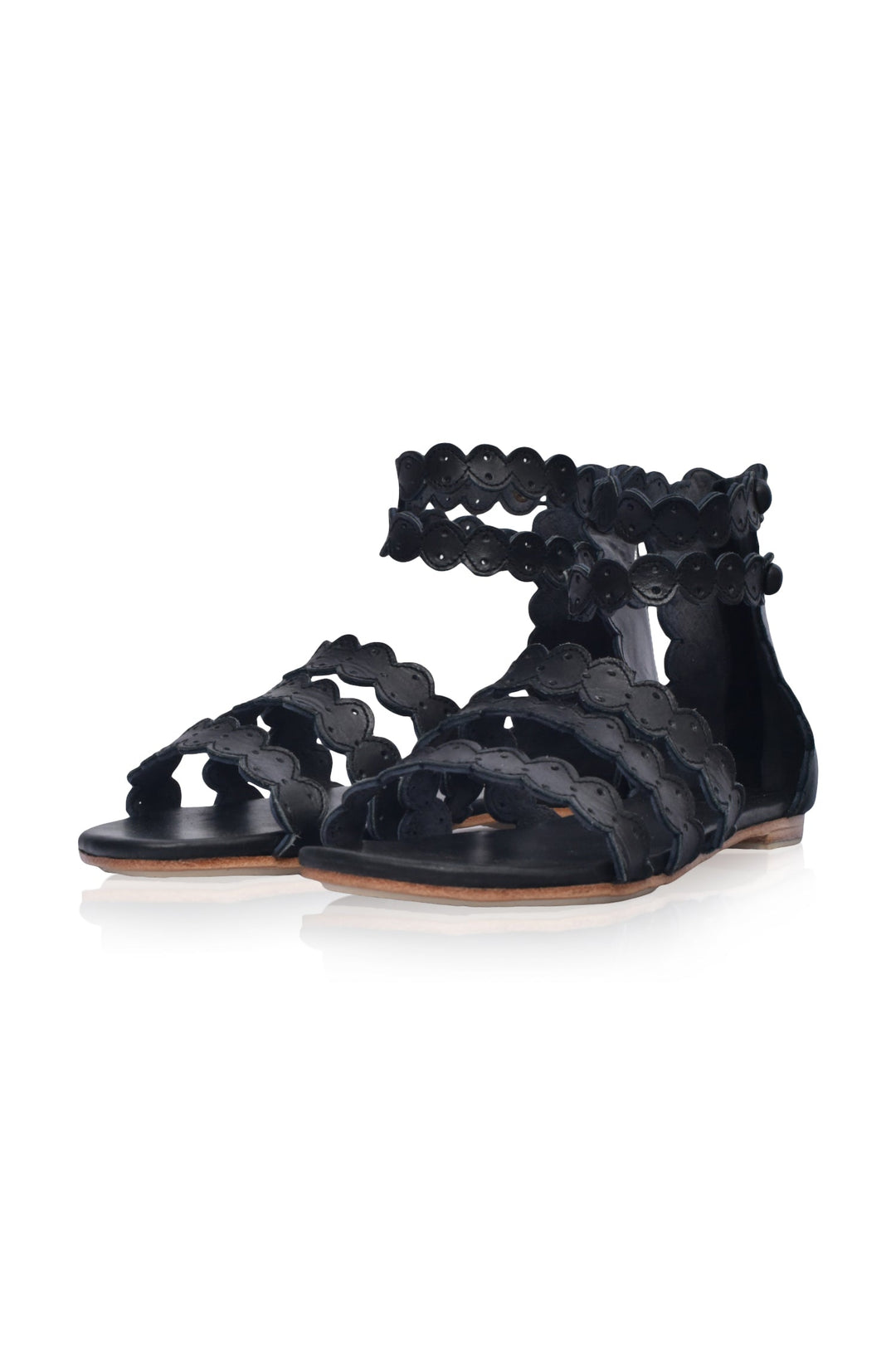 Rimini Boho Leather Sandals by ELF