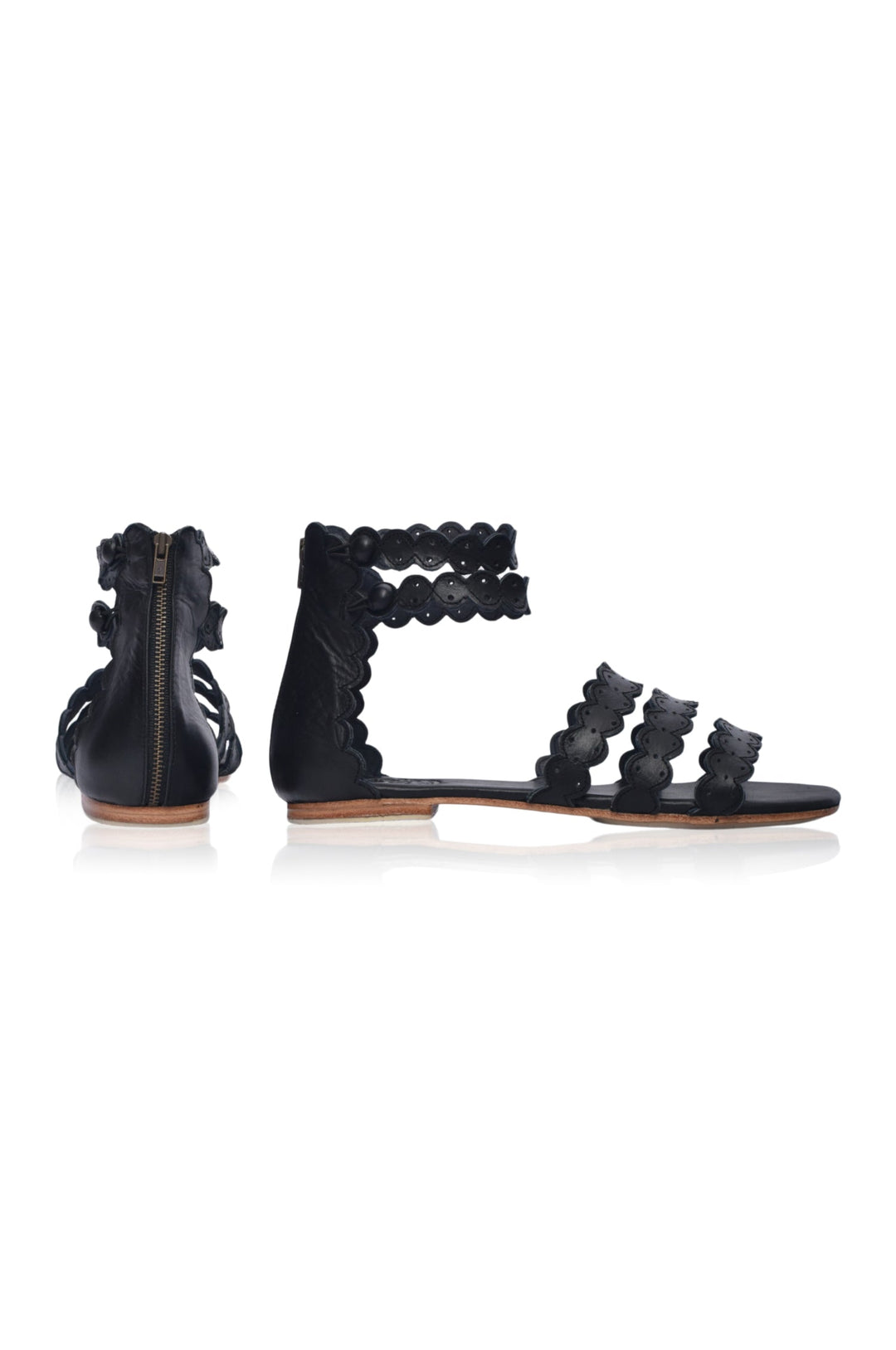 Rimini Boho Leather Sandals by ELF