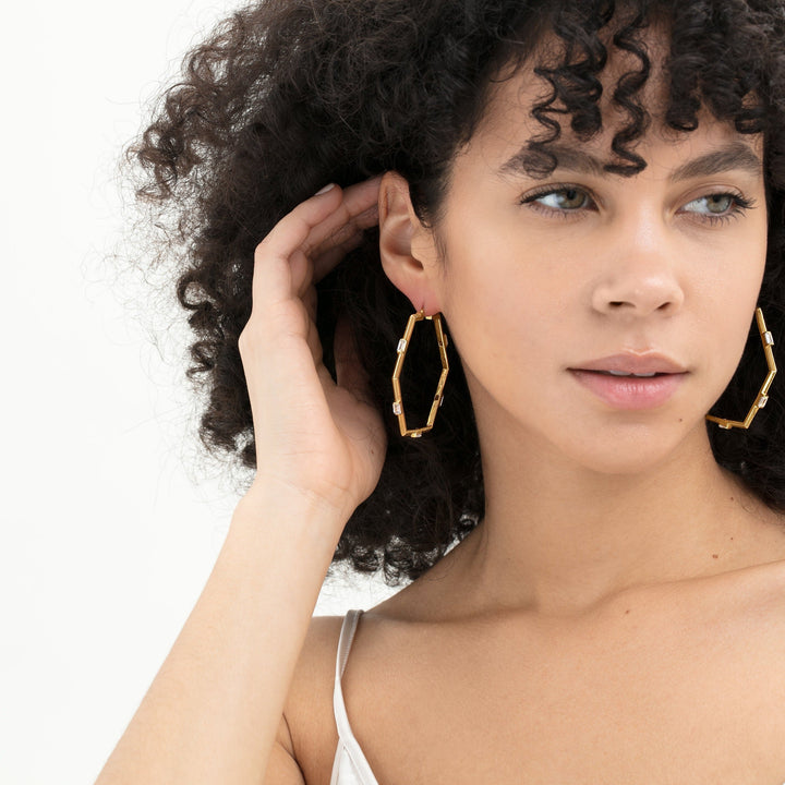 The Claire Hoop Earrings - Large by Ora Ana