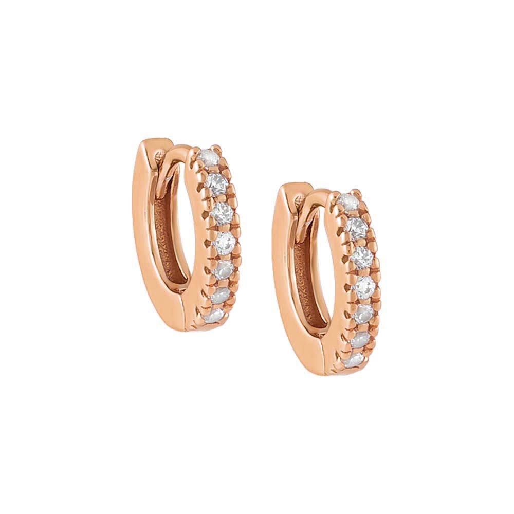 CZ Mini Huggie Earring by By Adina Eden