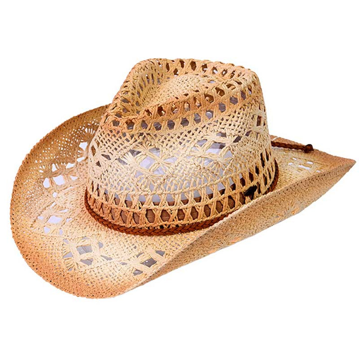 C.C Ombre Open Weave Cowboy Hat by Madeline Love