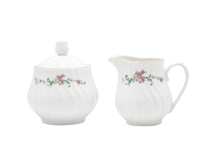 Limited Edition: Vintage Bloom Sugar & Creamer Set by Tuxton Home