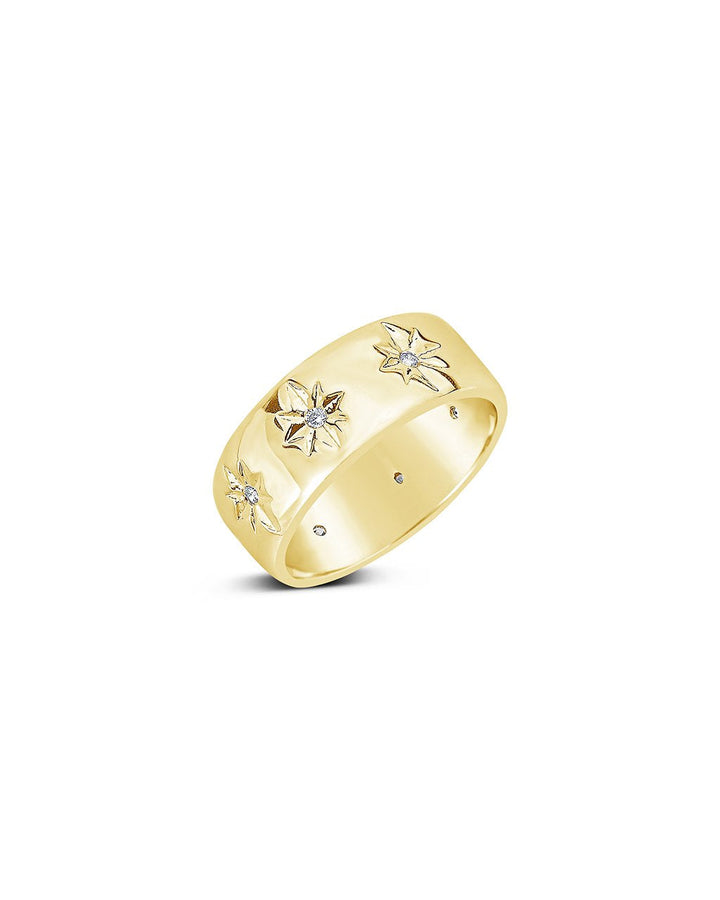 Starburst Band Ring by Sterling Forever