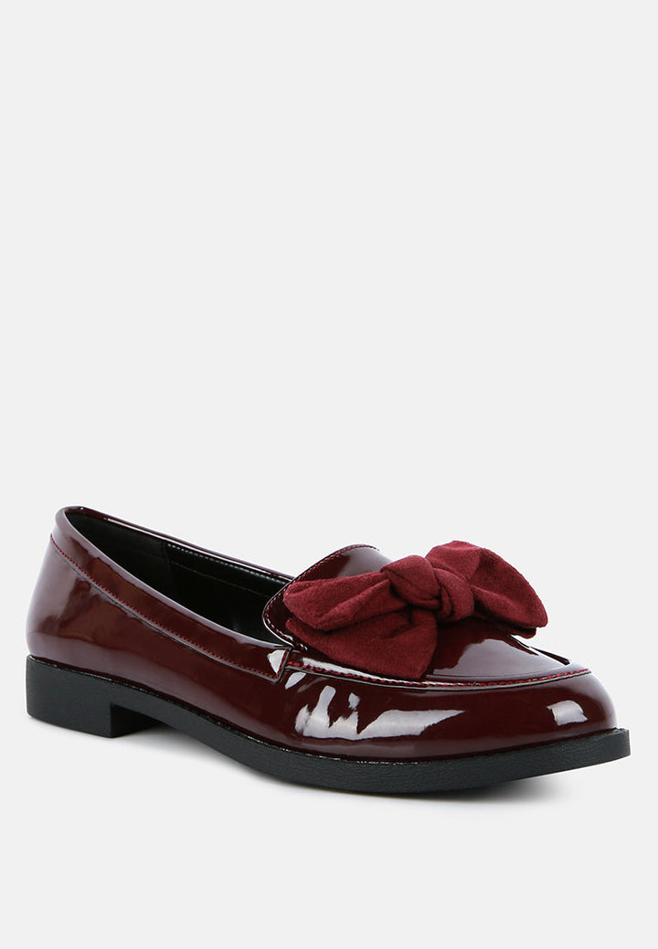 Bowberry Bow-Tie Patent Loafers by London Rag